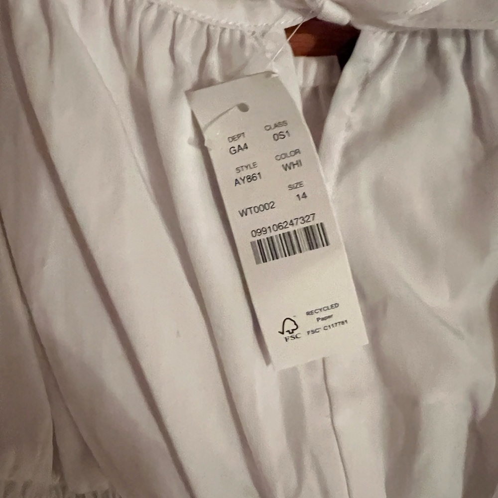 Jcrew Smocked-waist pleated dress, NWT, size 14 - Picture 3 of 4